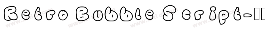Retro Bubble Script字体转换